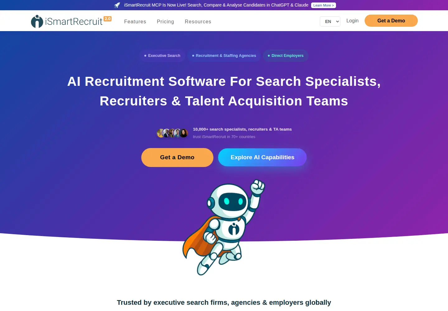 Screenshot of ismartrecruit.com