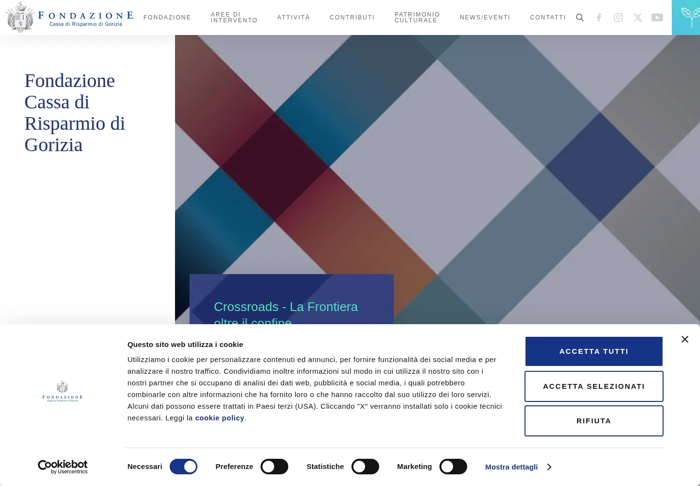 Screenshot of fondazionecarigo.it