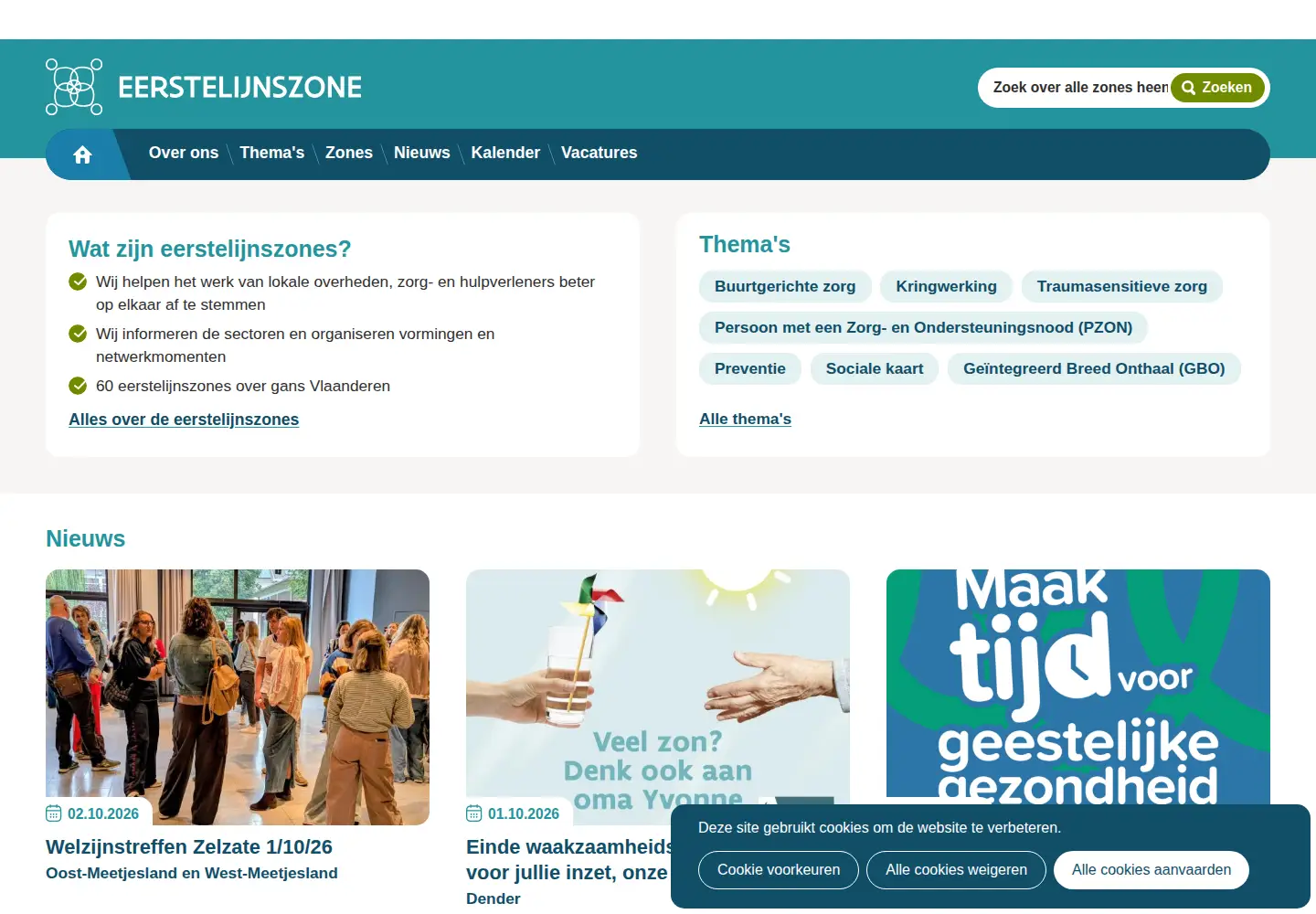 Screenshot of eerstelijnszone.be