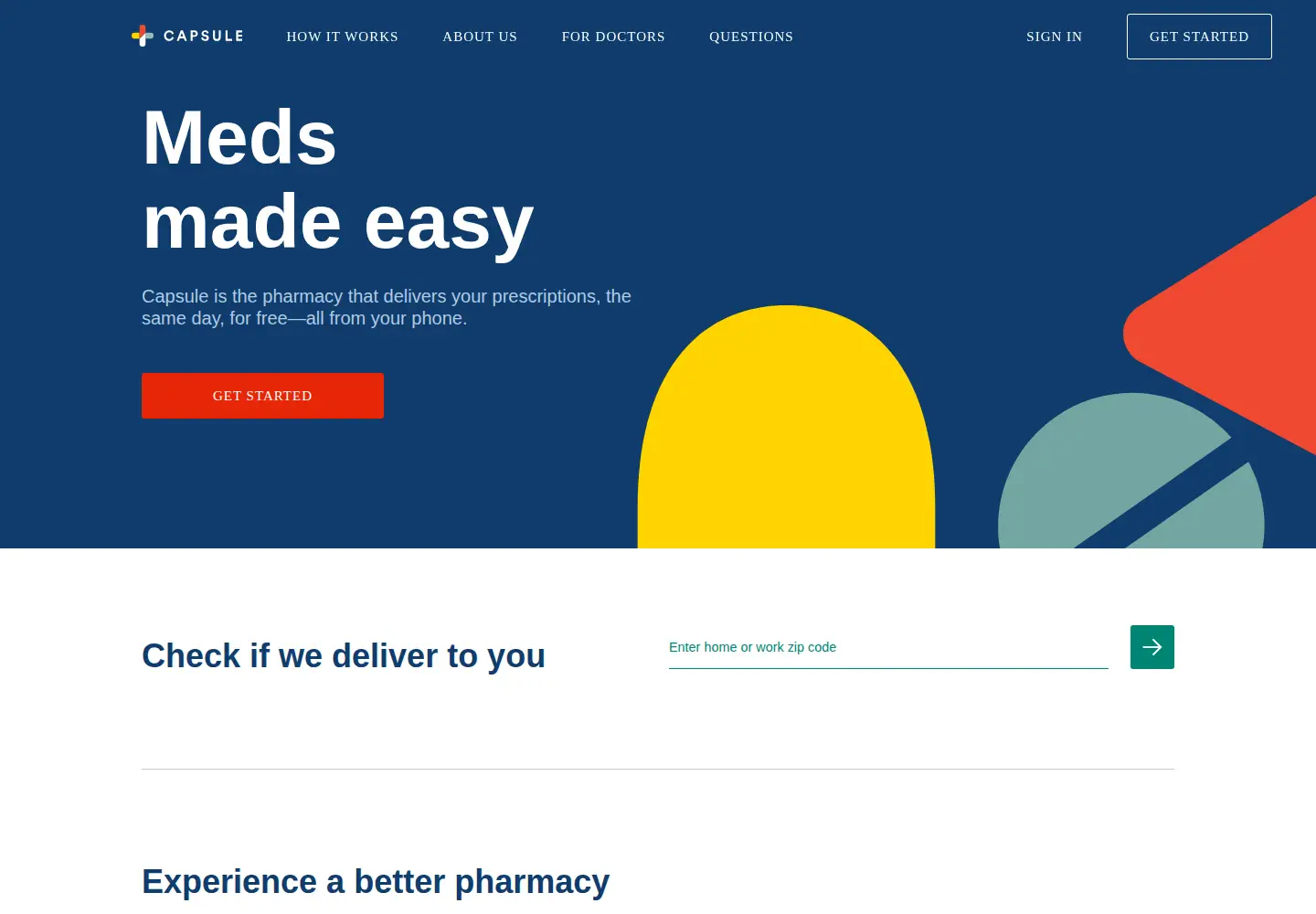 Screenshot of capsule.com