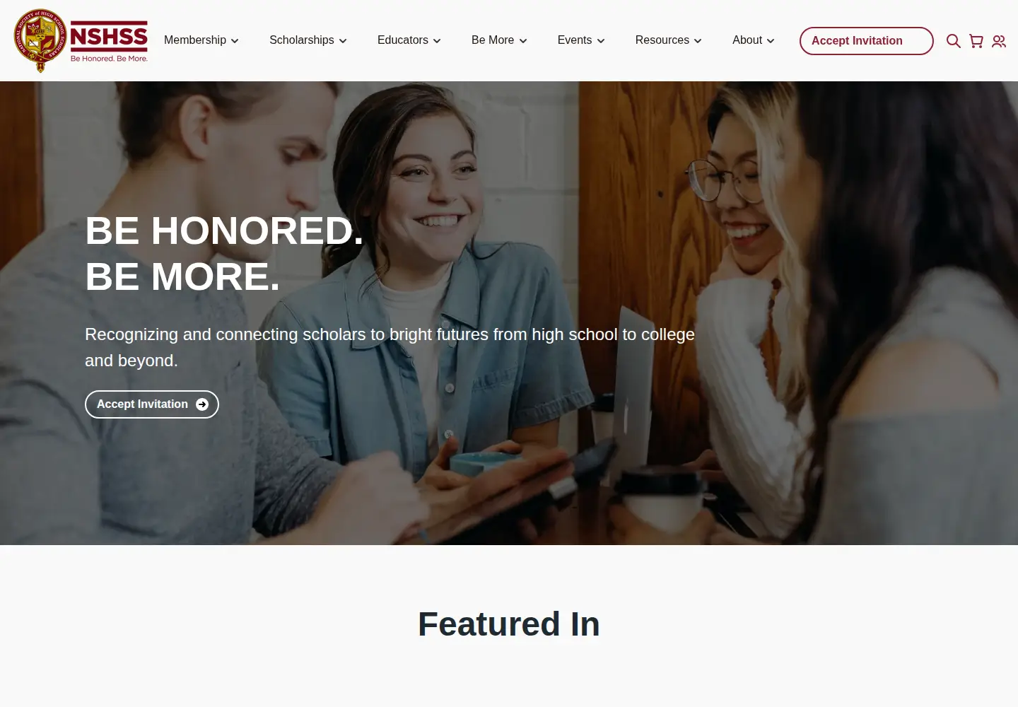 Screenshot of nshss.org