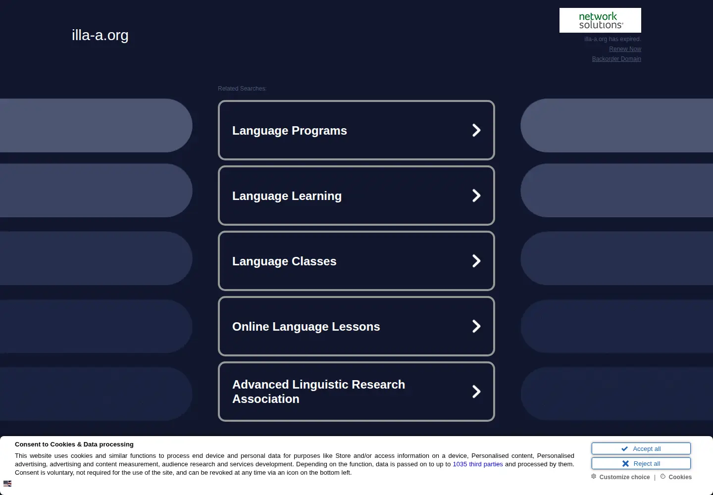 Screenshot of illa-a.org