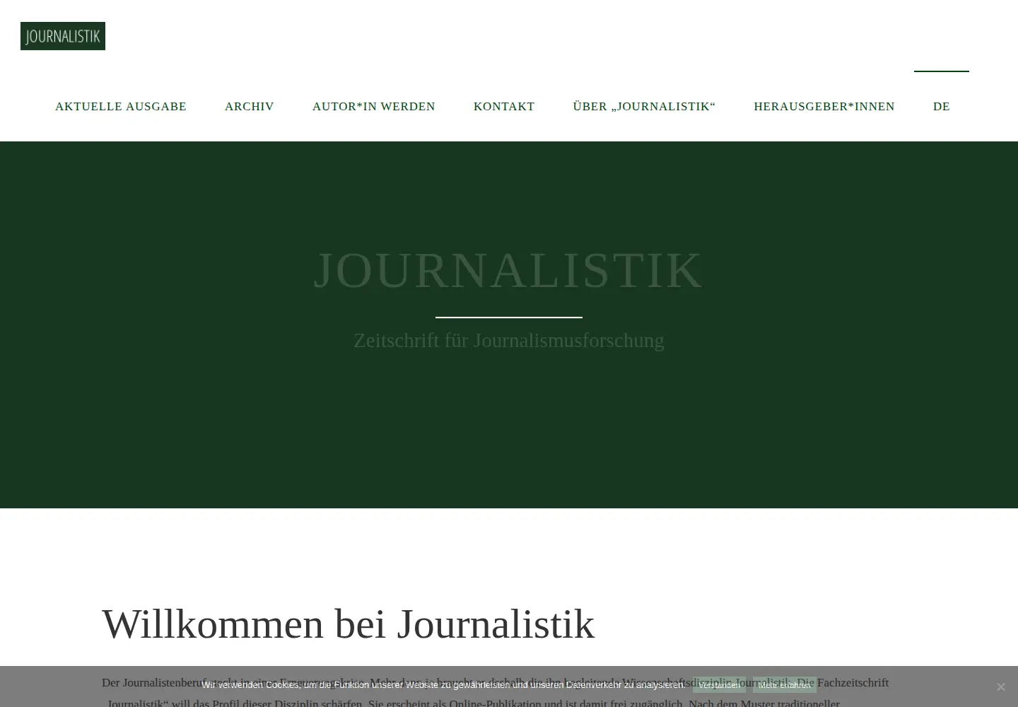 Screenshot of journalistik.online