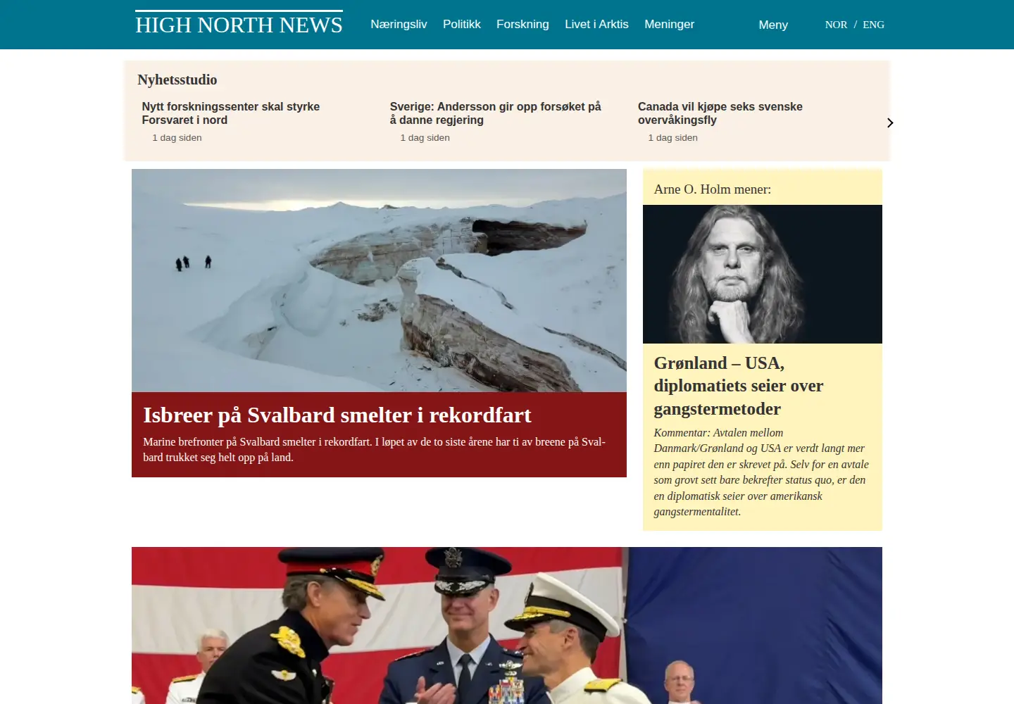 Screenshot of highnorthnews.com