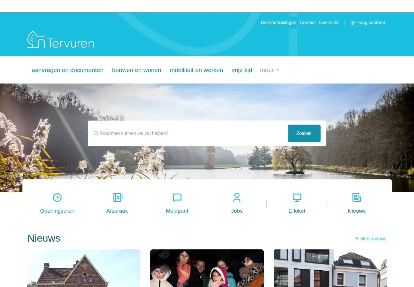 Screenshot of tervuren.be