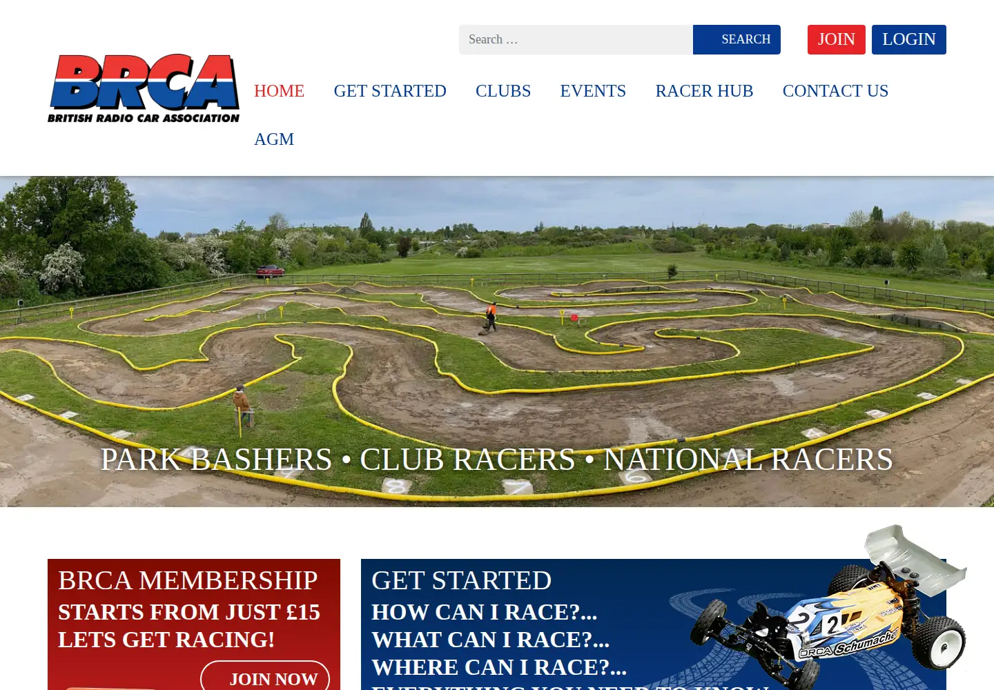 Screenshot of brca.org