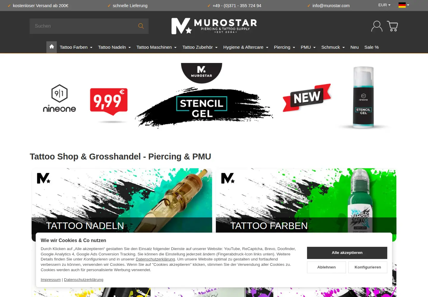 Screenshot of murostar.com