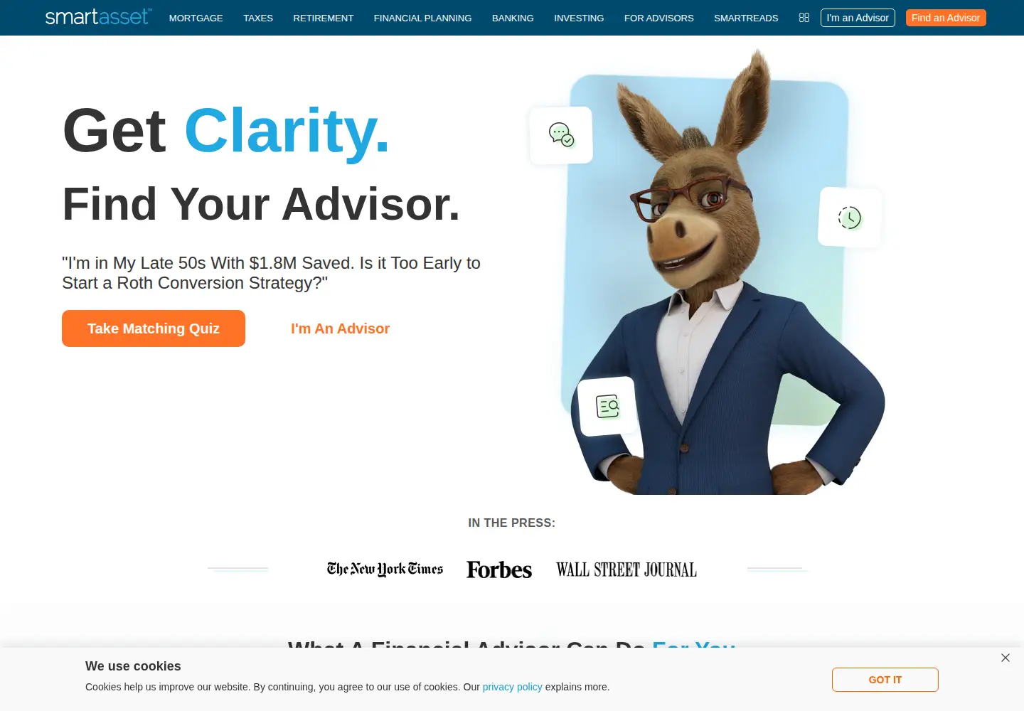 Screenshot of smartasset.com