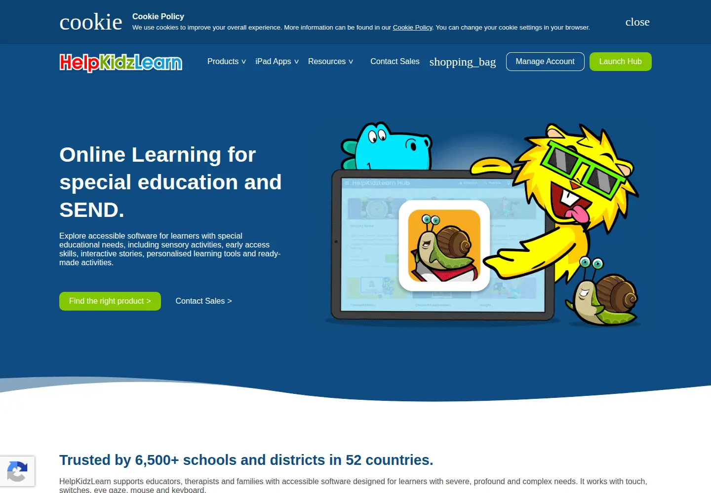 Screenshot of helpkidzlearn.com