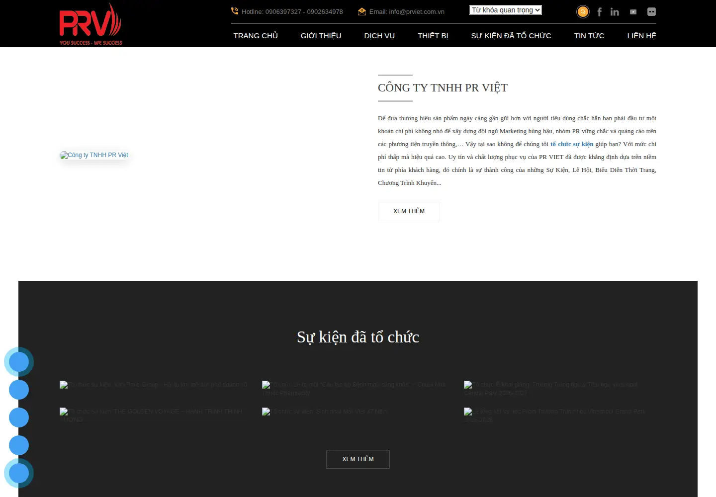 Screenshot of prviet.com.vn