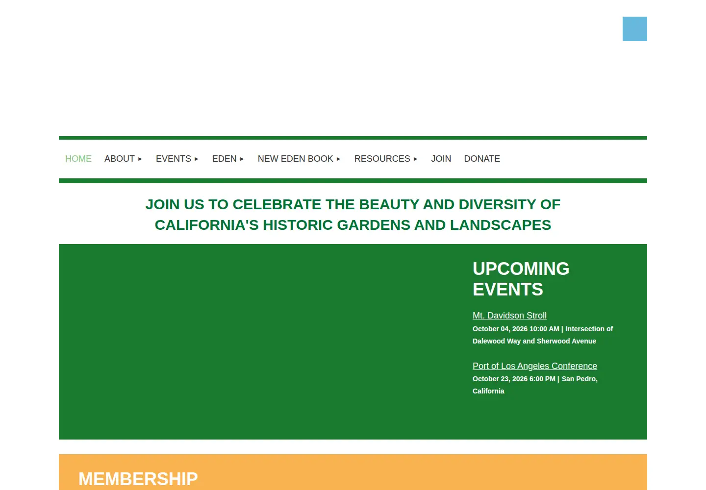 Captured homepage of cglhs.org in the current scan