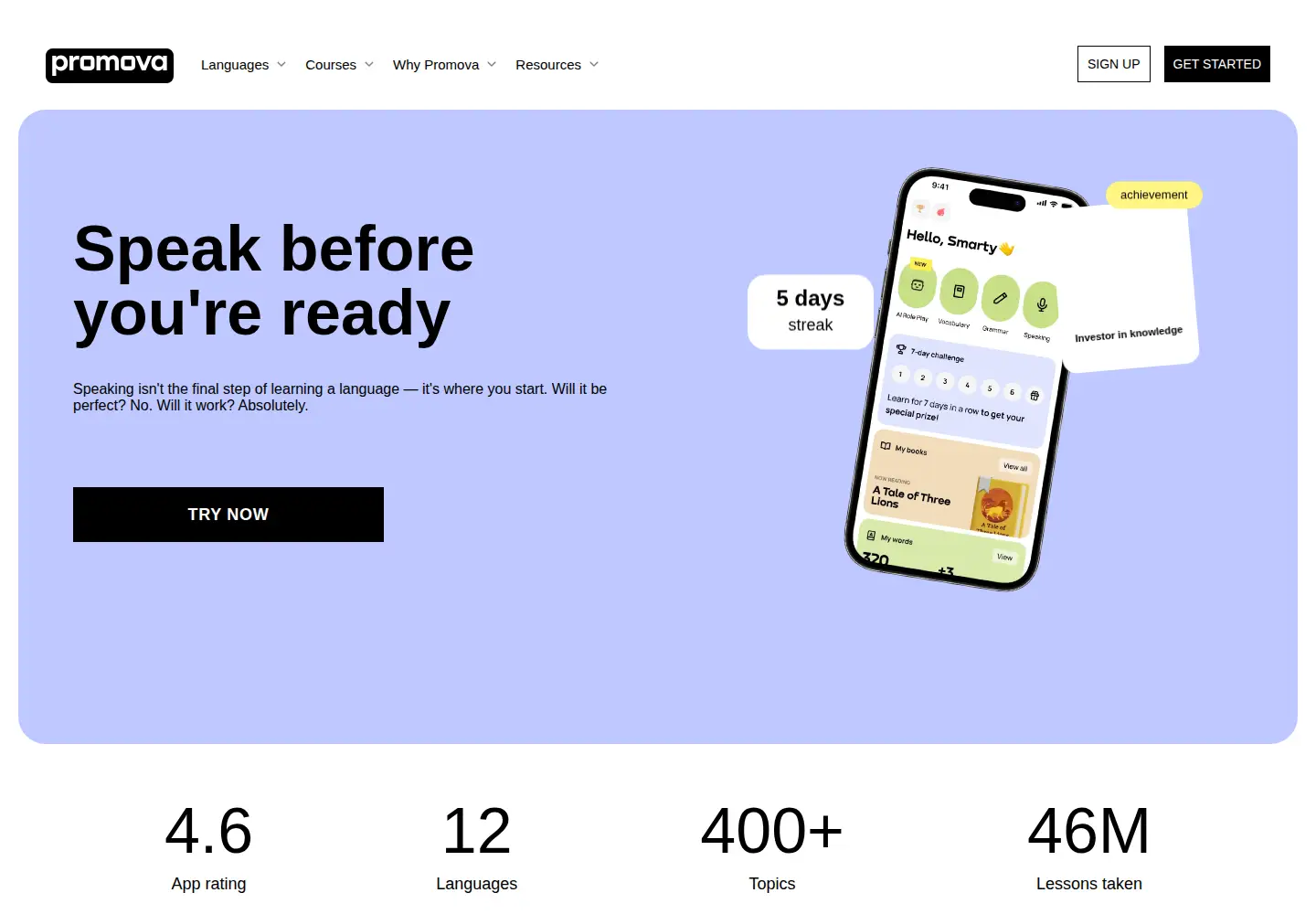 Screenshot of promova.com