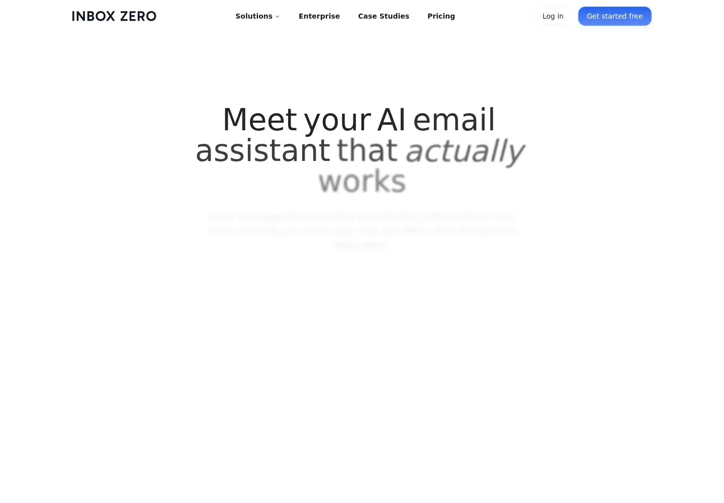 Screenshot of getinboxzero.com