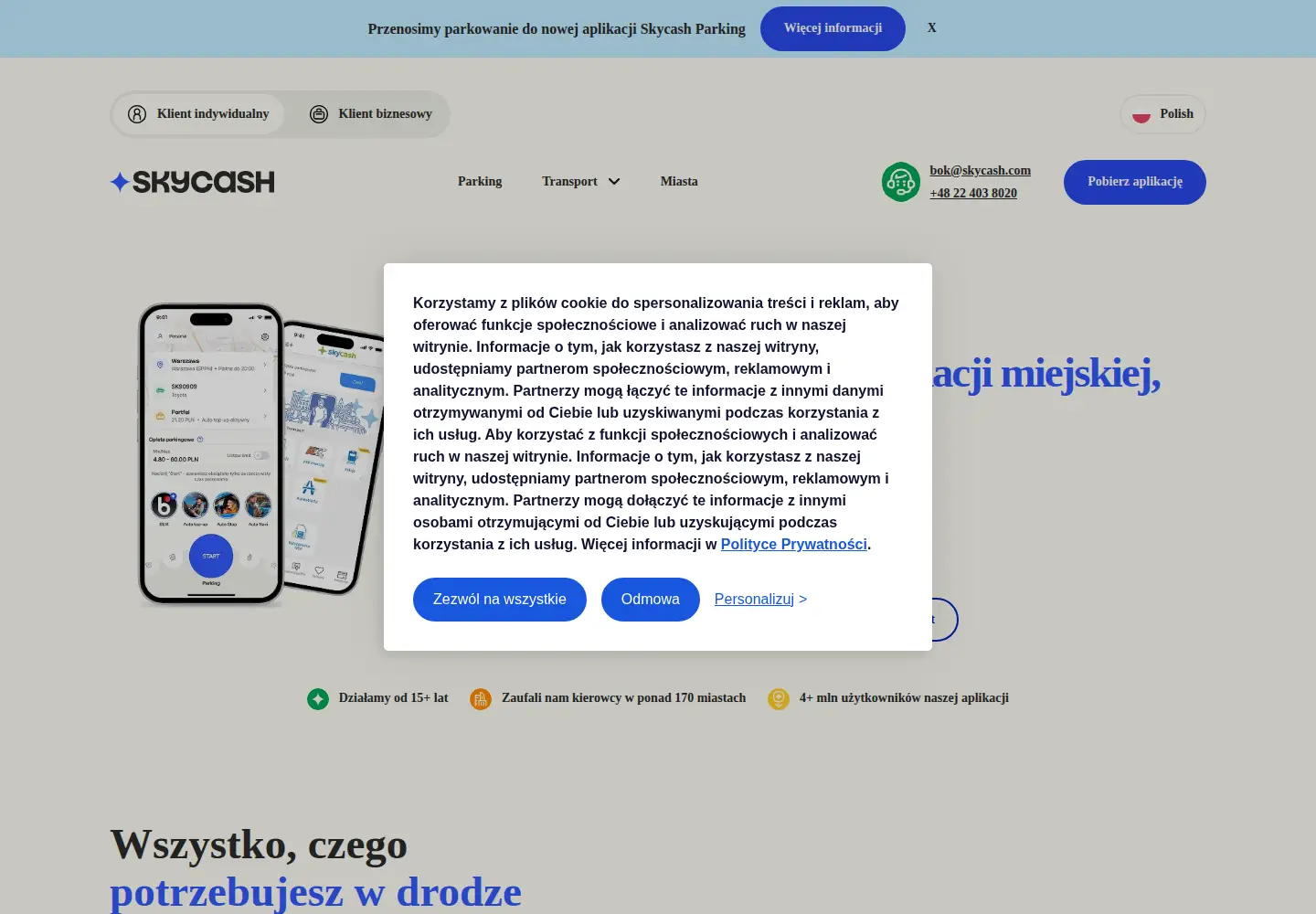 Screenshot of skycash.com