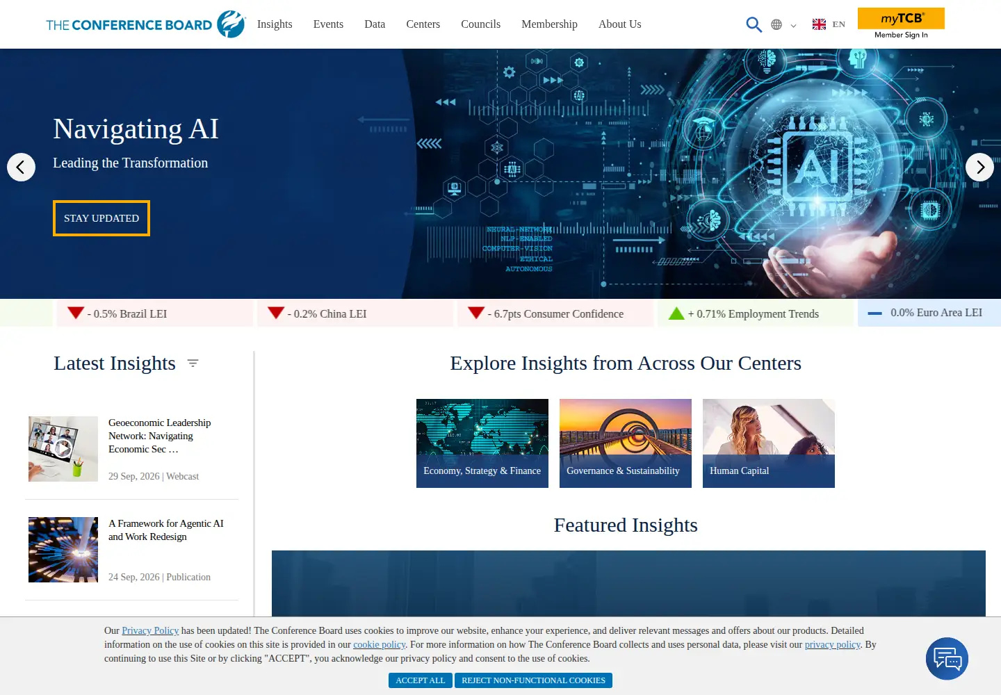 Screenshot of conference-board.org