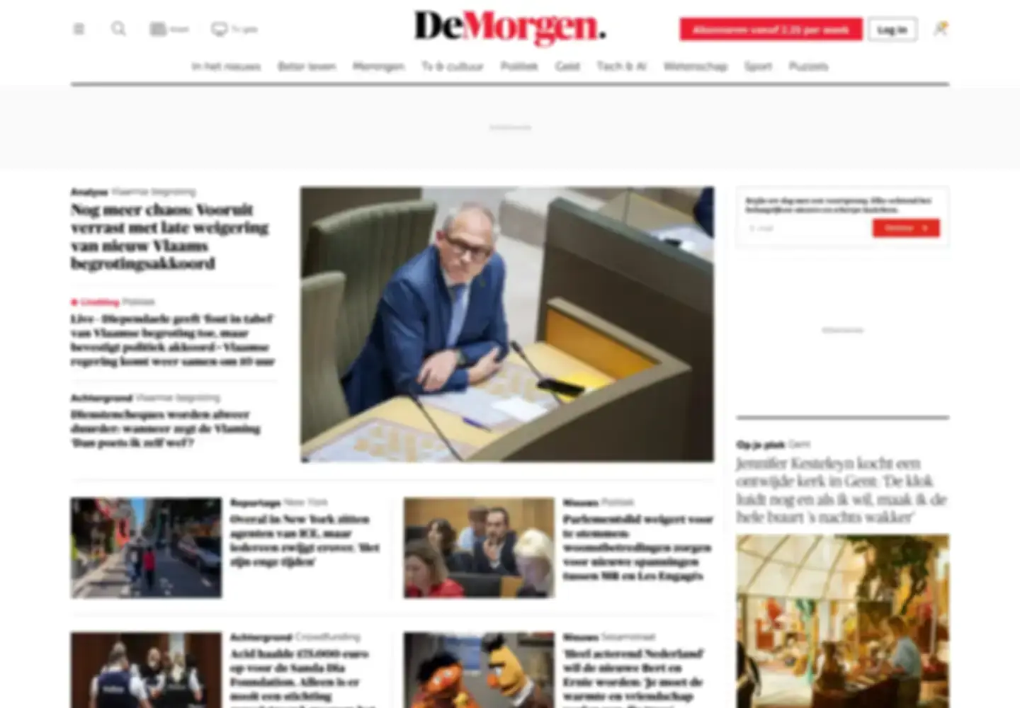 Screenshot of demorgen.be