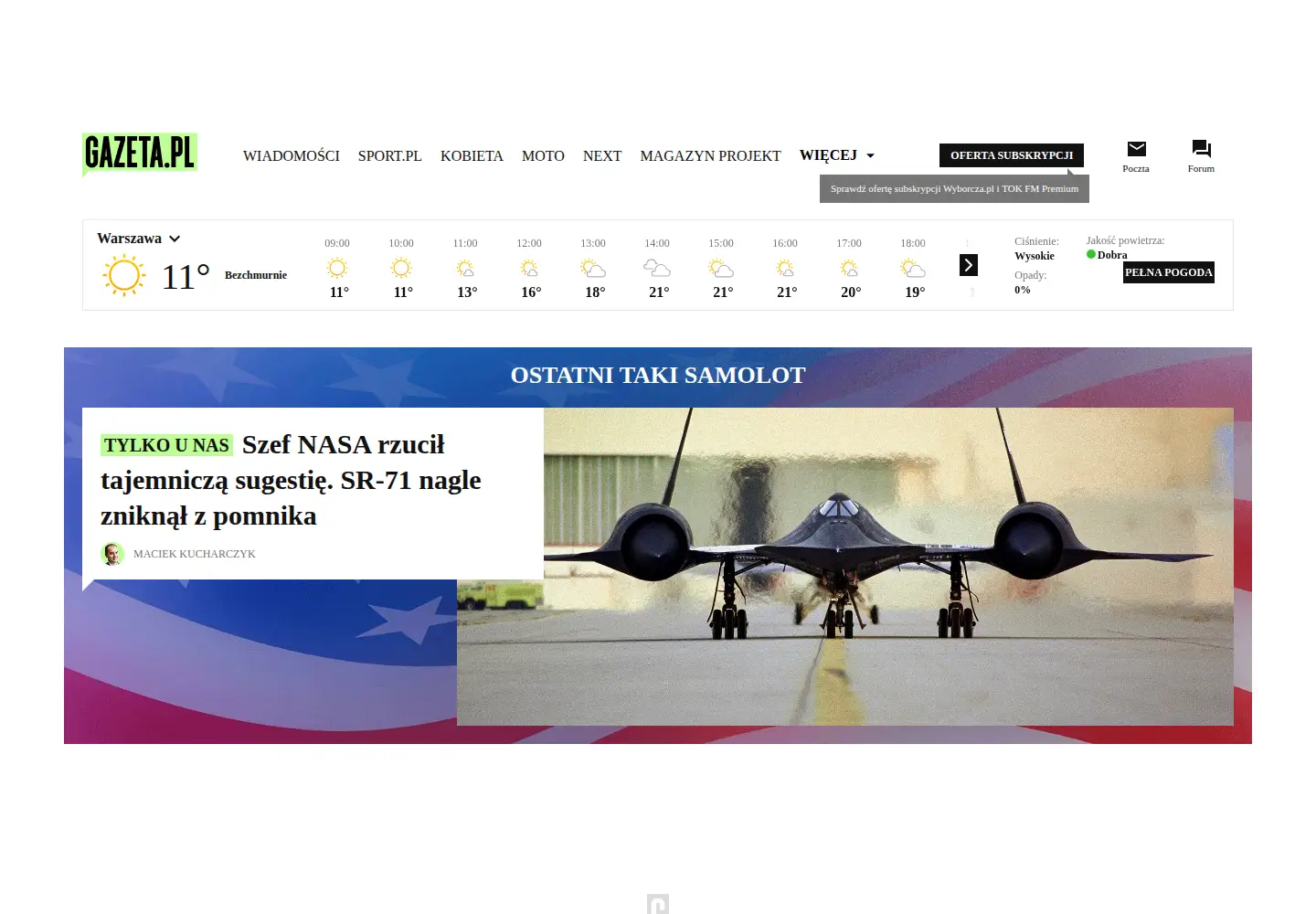 Screenshot of gazeta.pl
