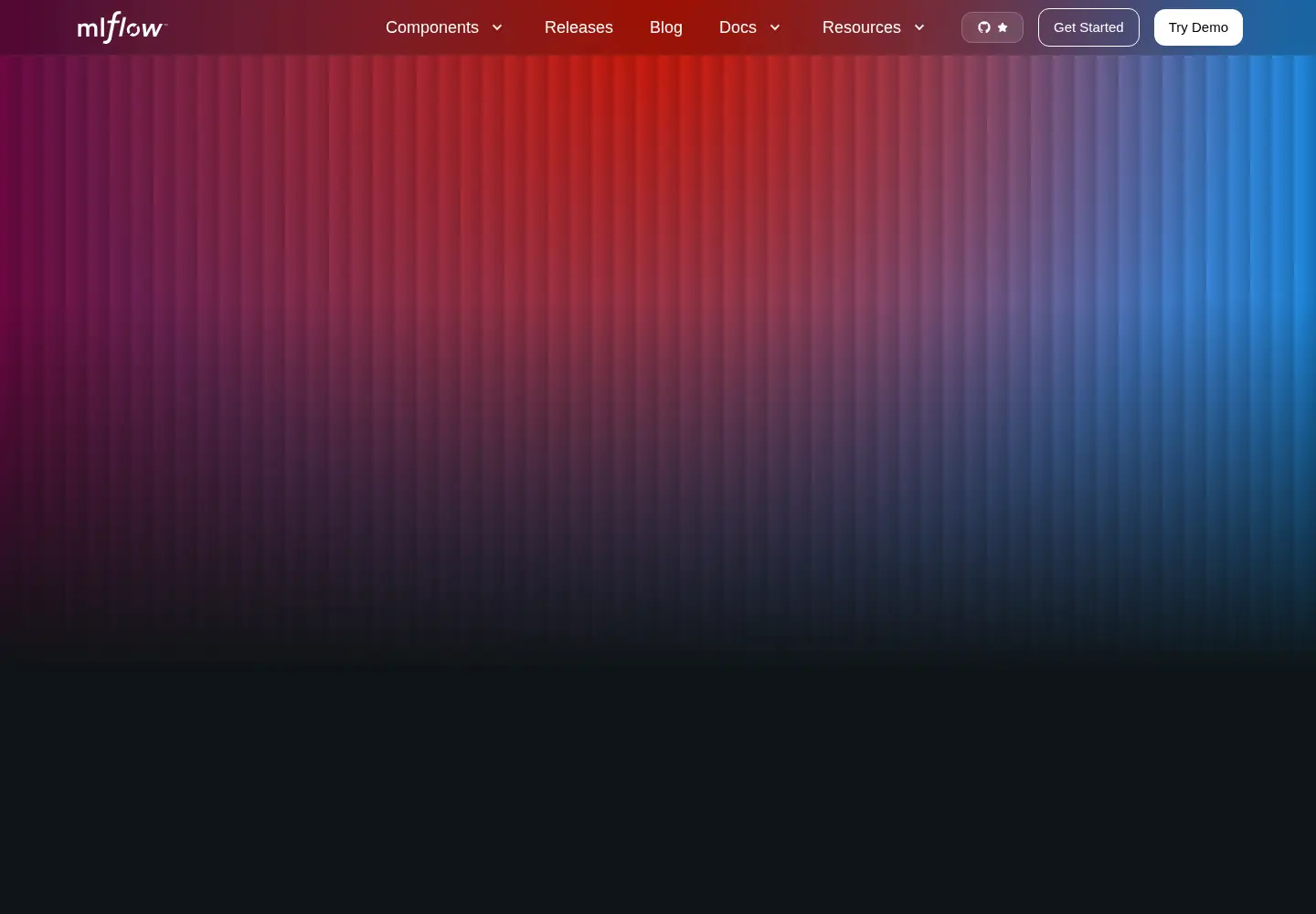 Screenshot of mlflow.org