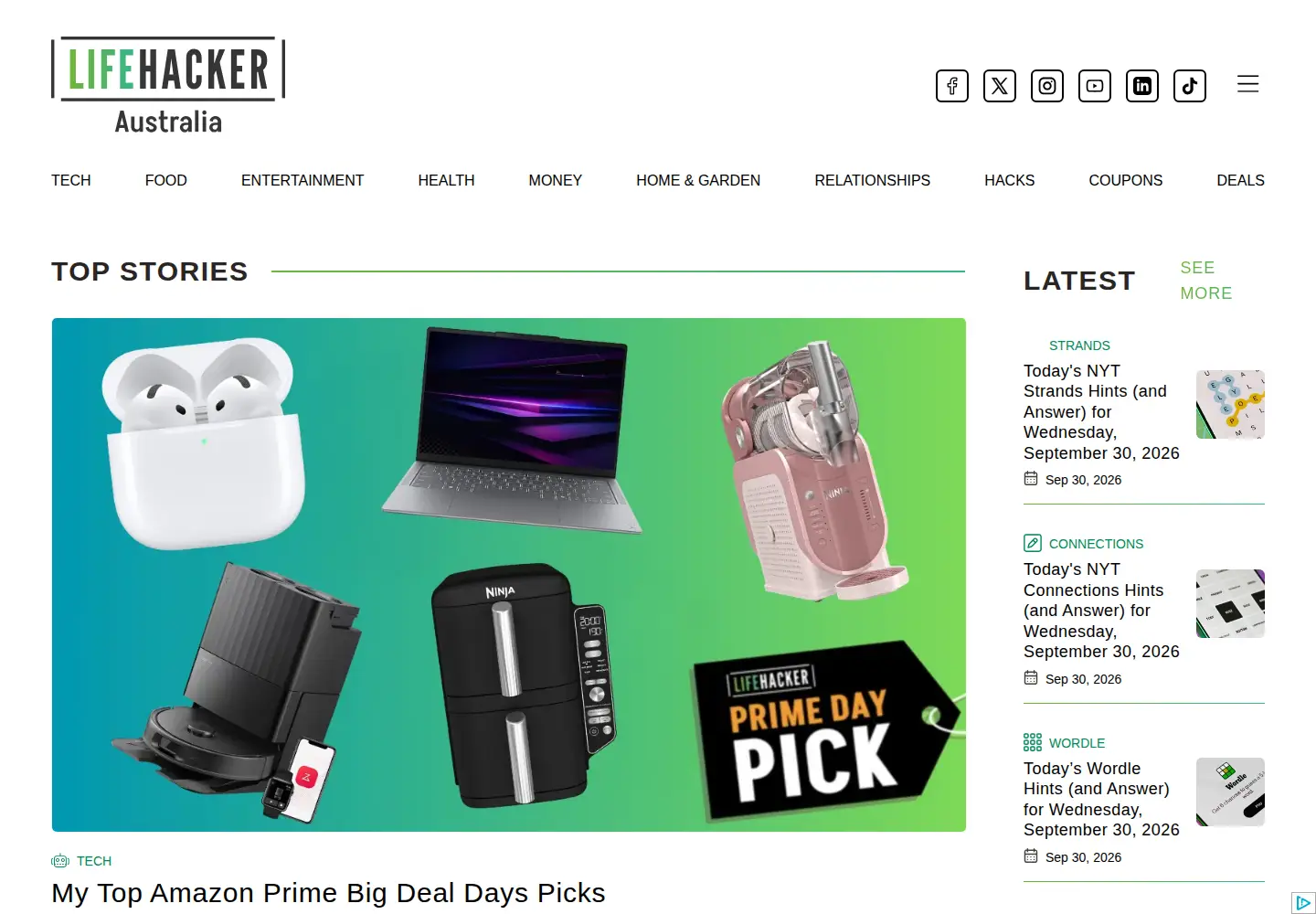 Screenshot of lifehacker.com.au