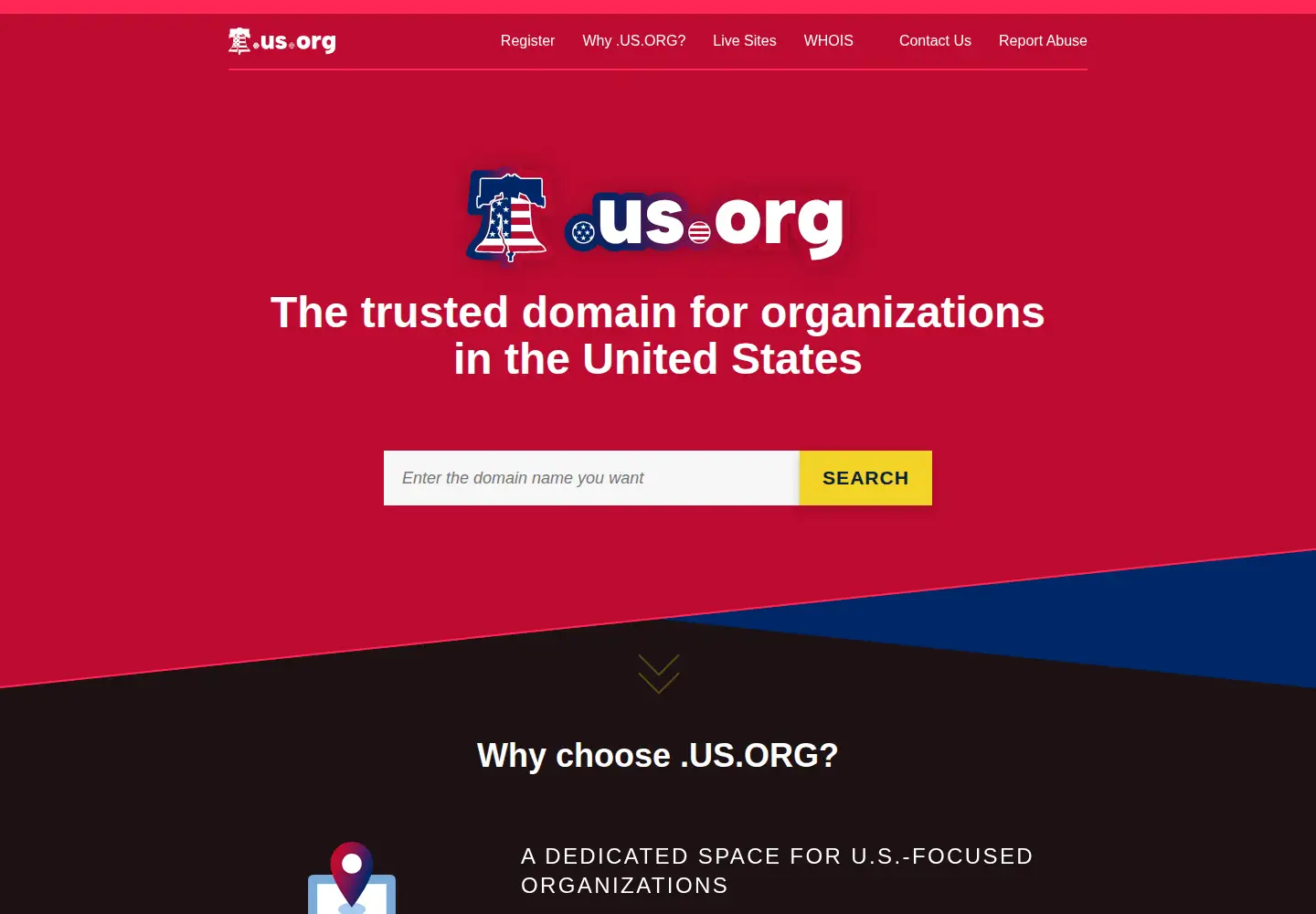 Screenshot of us.org