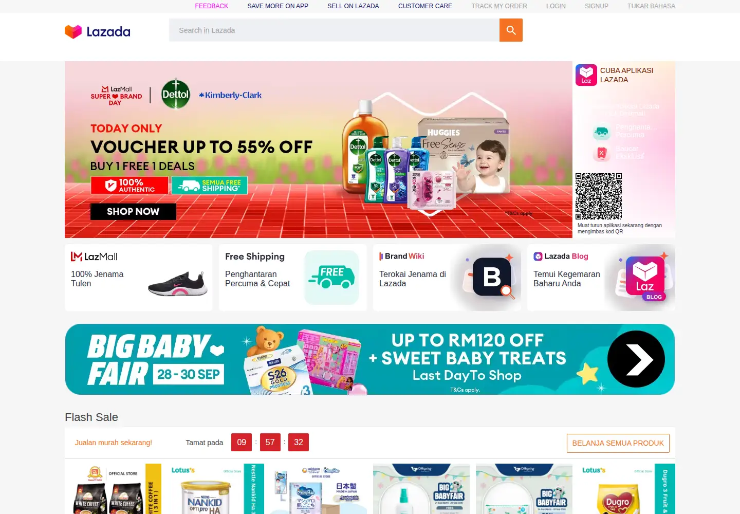 Screenshot of lazada.com.my