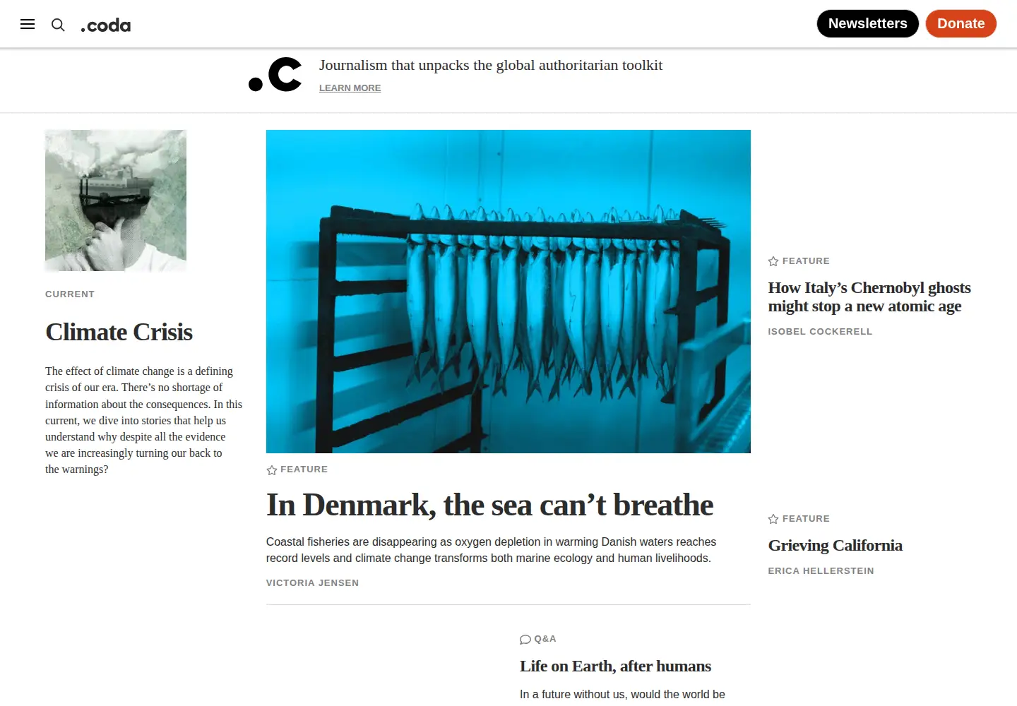 Screenshot of codastory.com