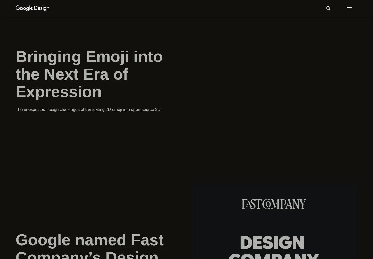 Screenshot of design.google