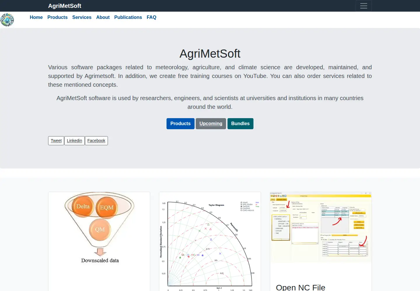 Screenshot of agrimetsoft.com