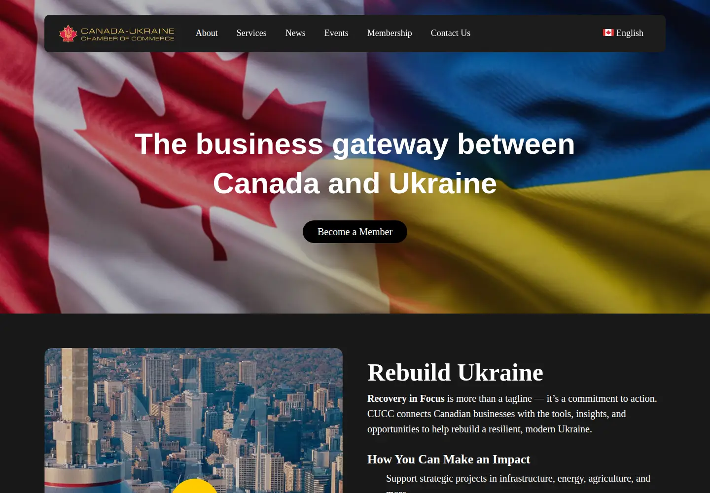 Captured homepage of cucc.ca in the current scan