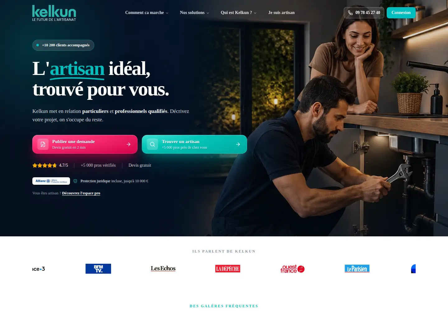 Captured homepage of kelkun.com in the current scan
