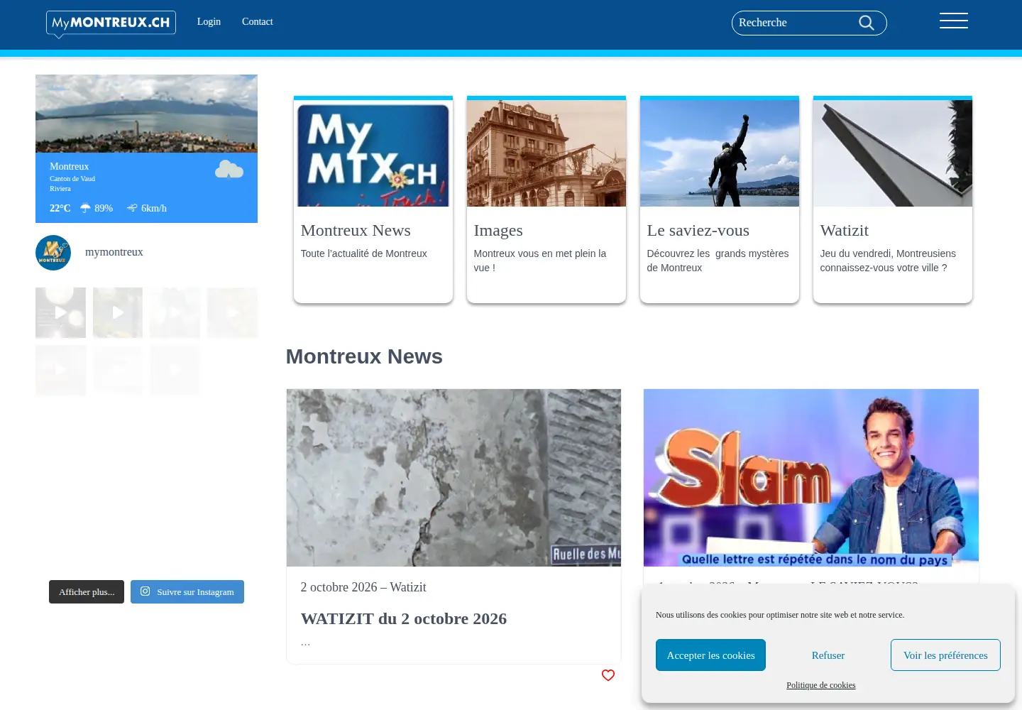 Screenshot of mymontreux.ch