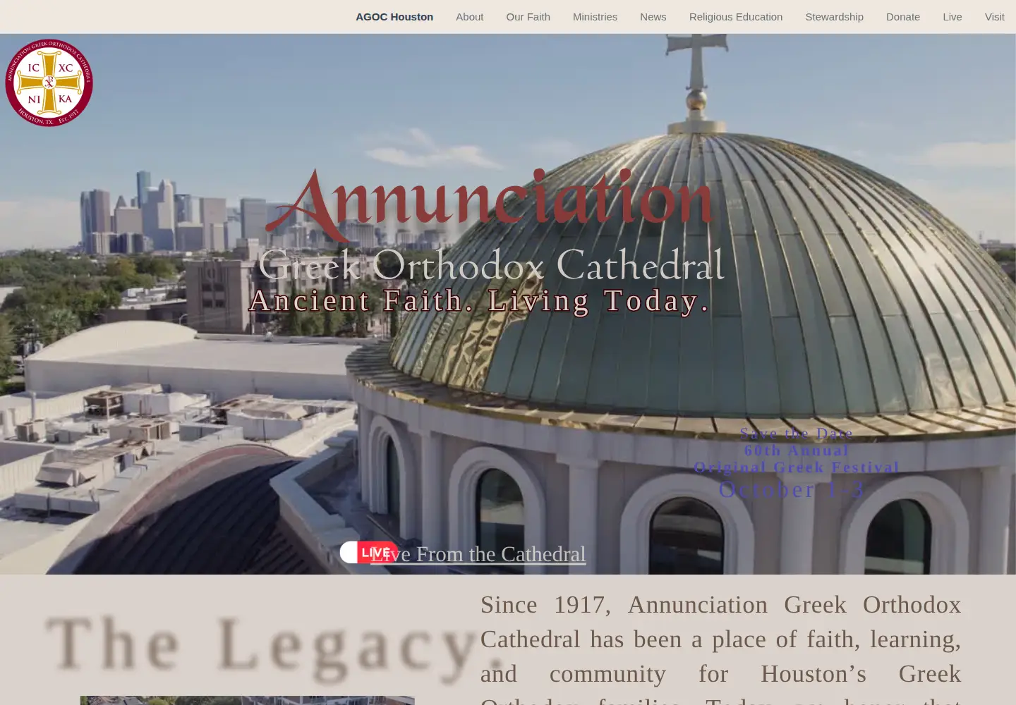 Screenshot of agoc.org
