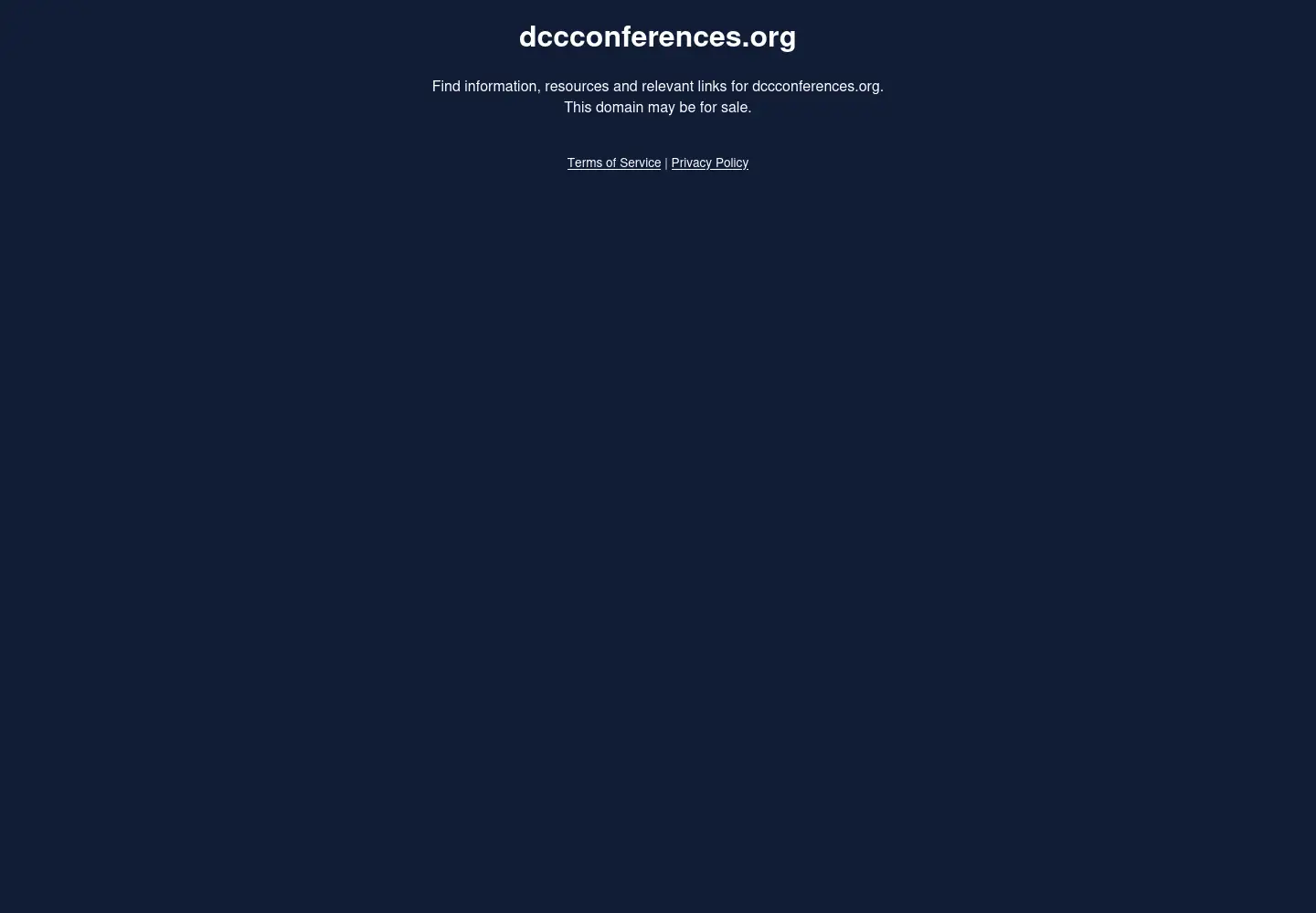 Screenshot of dccconferences.org