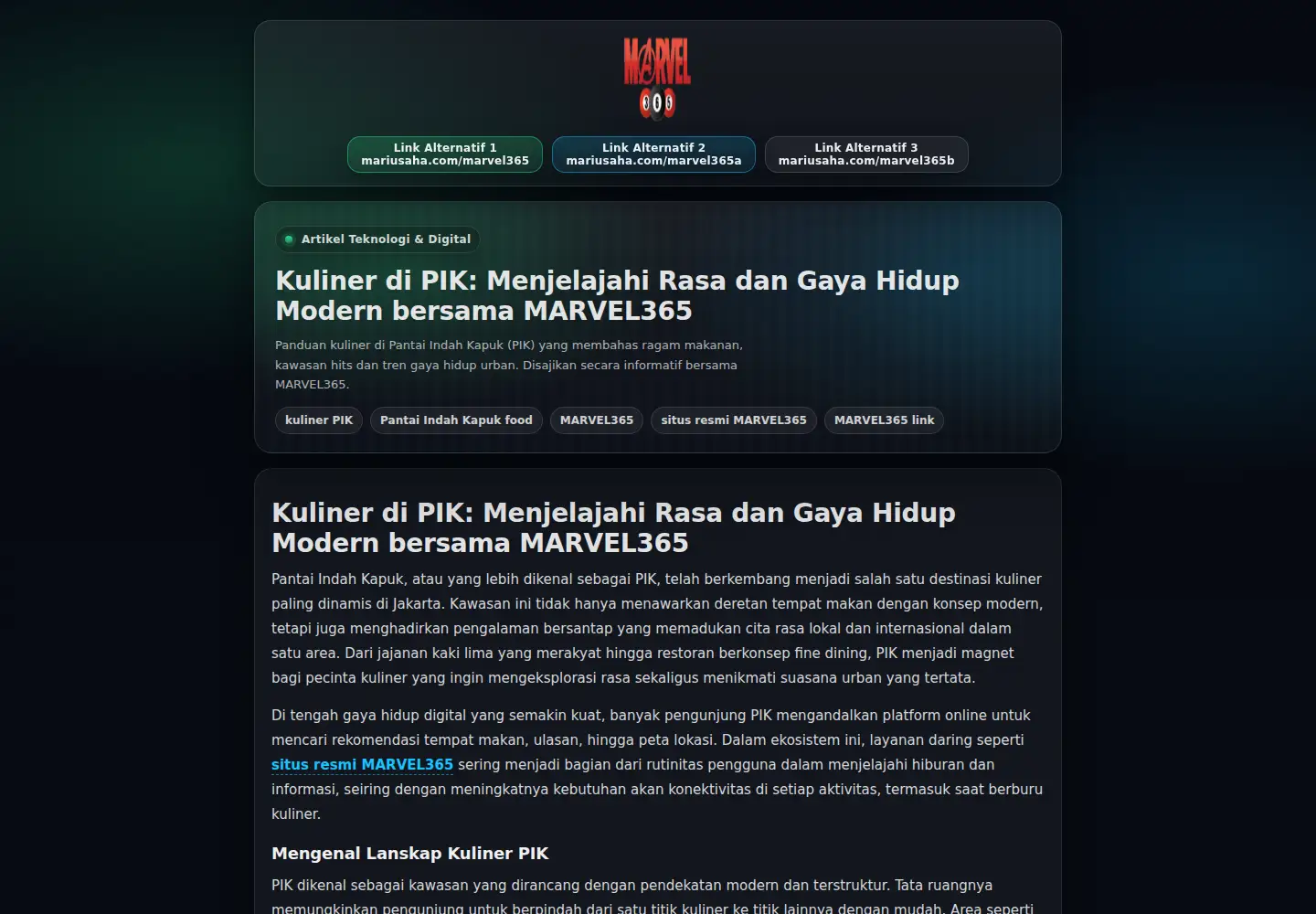 Screenshot of linkedevents.org