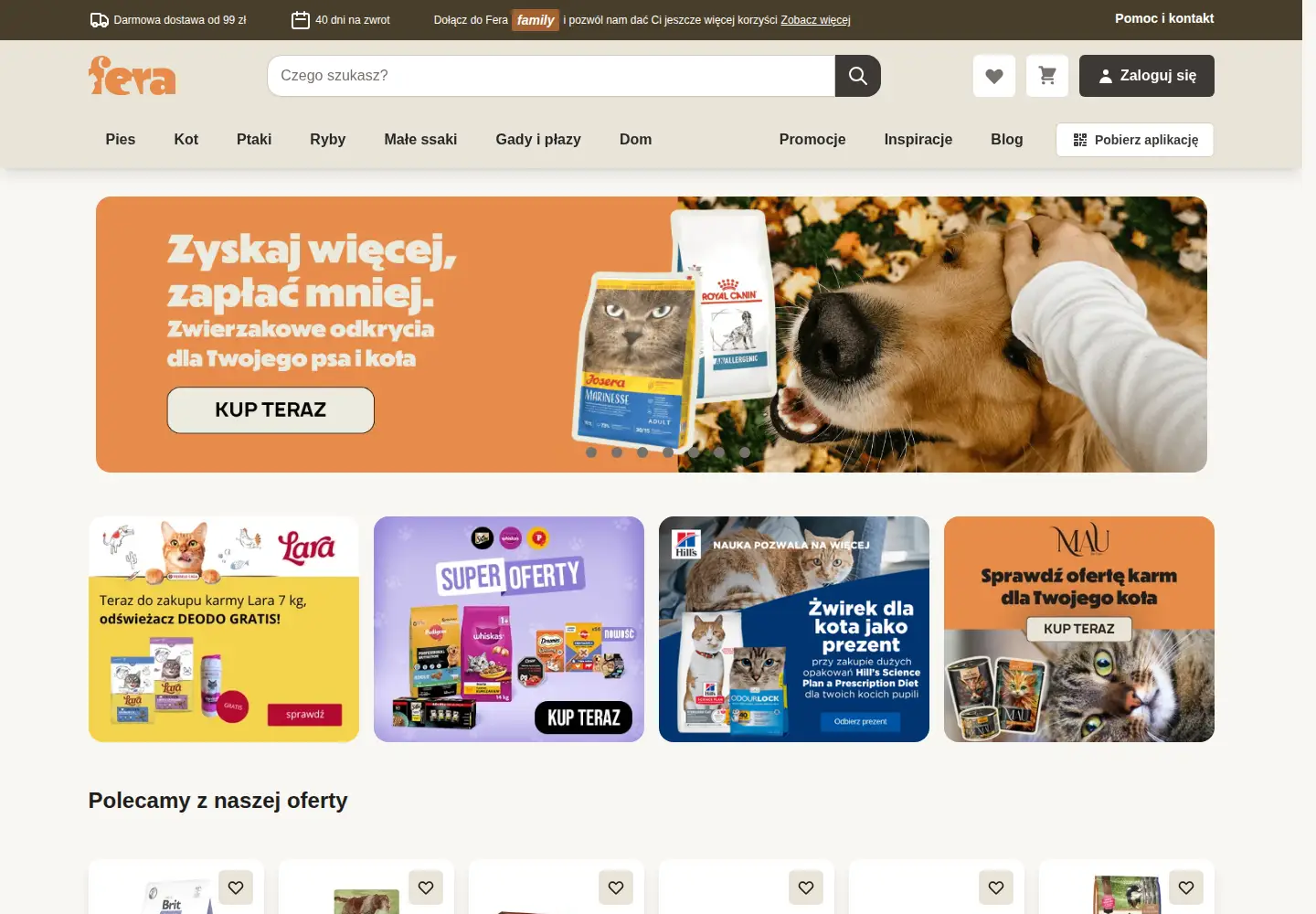 Captured homepage of fera.pl in the current scan