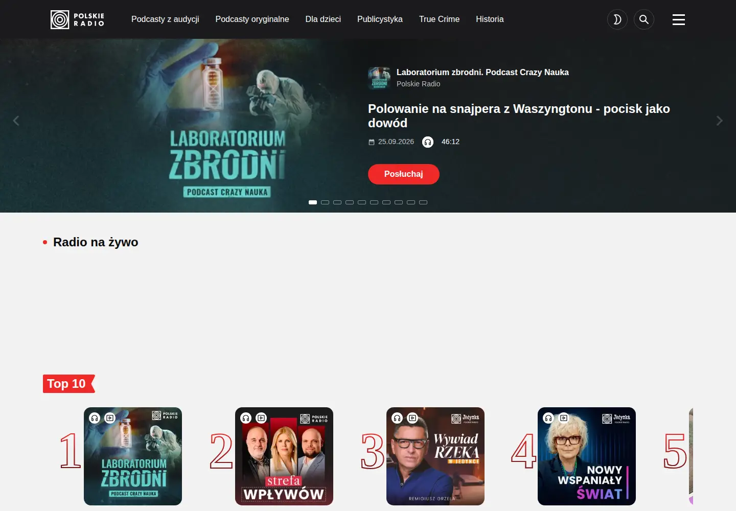 Screenshot of polskieradio.pl