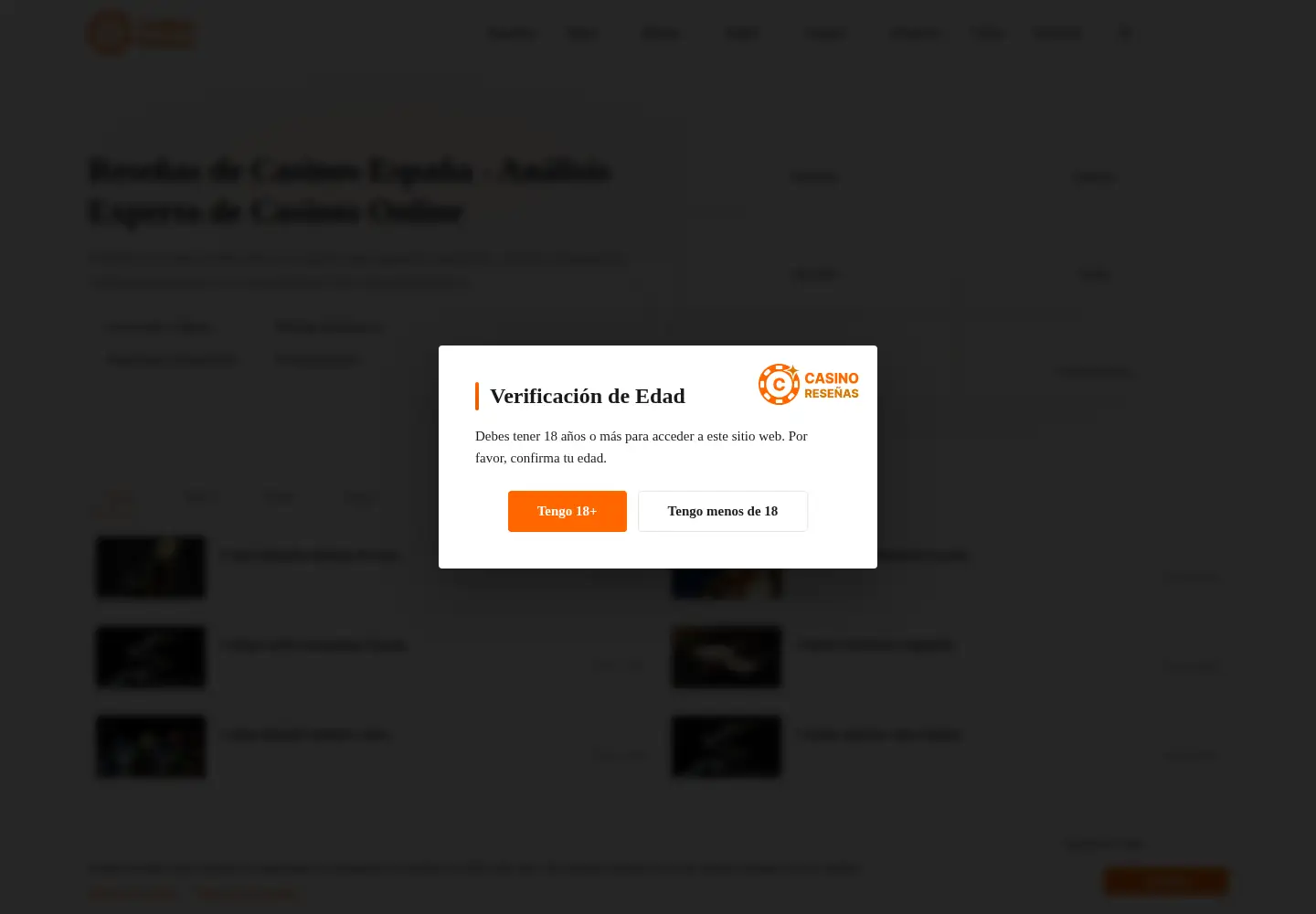 Screenshot of casinoresenas.com