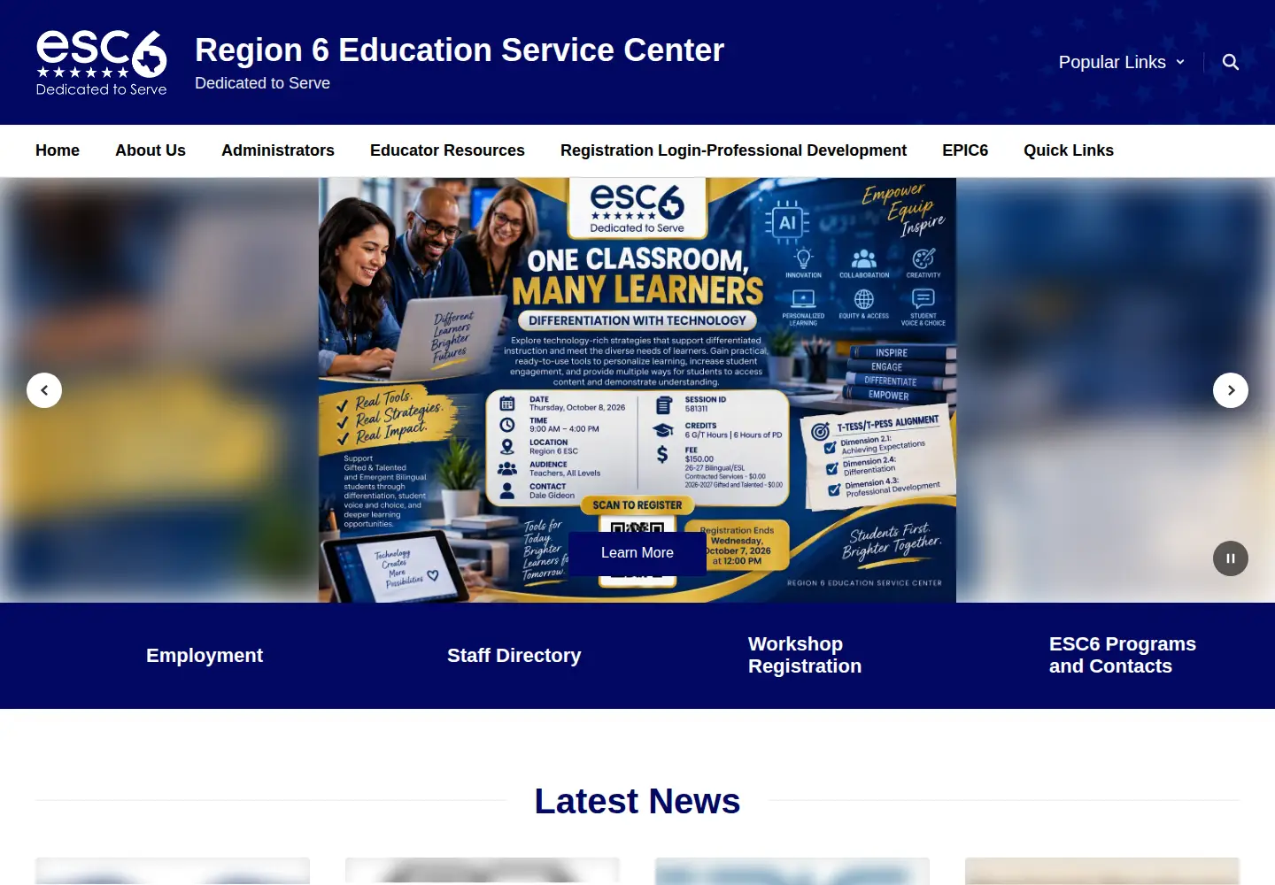 Screenshot of esc6.net