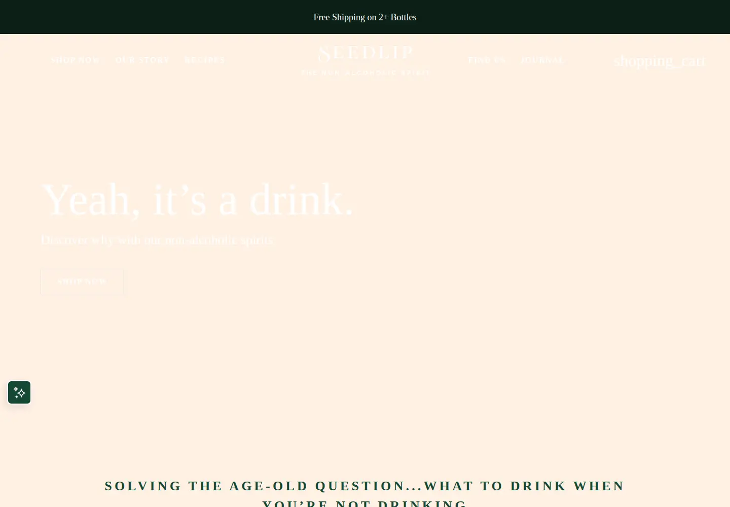Screenshot of seedlipdrinks.com