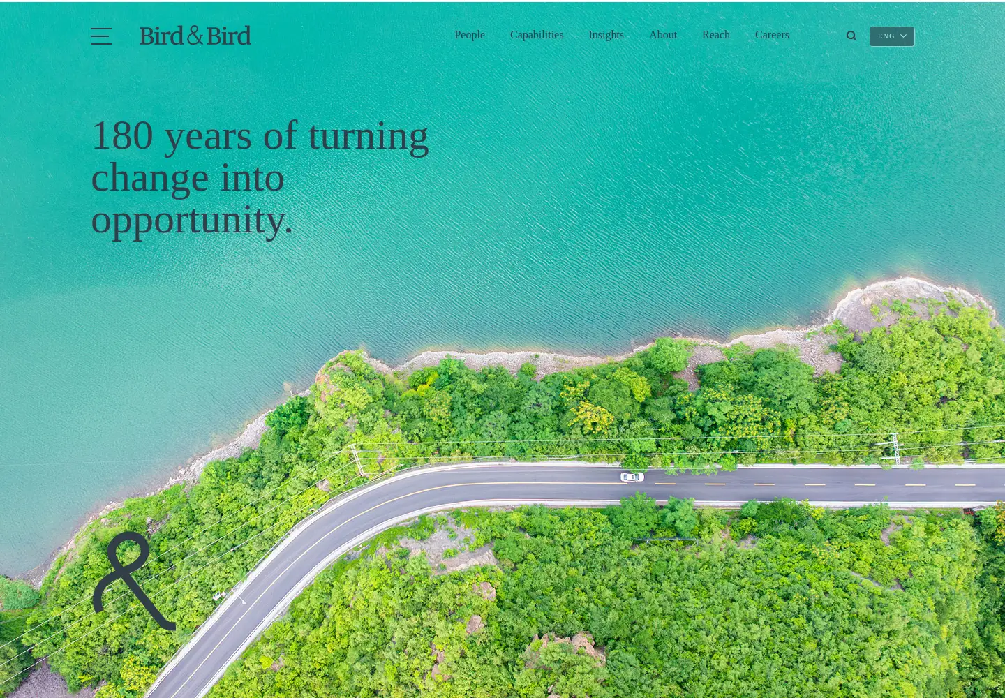 Captured homepage of twobirds.com in the current scan