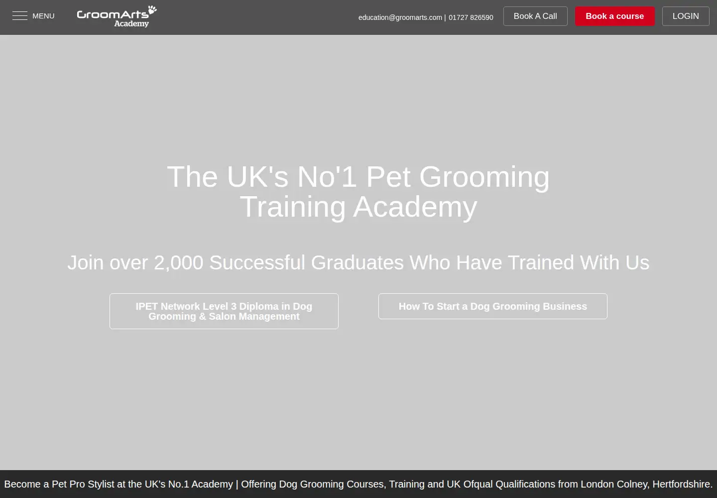 Screenshot of groomarts.com