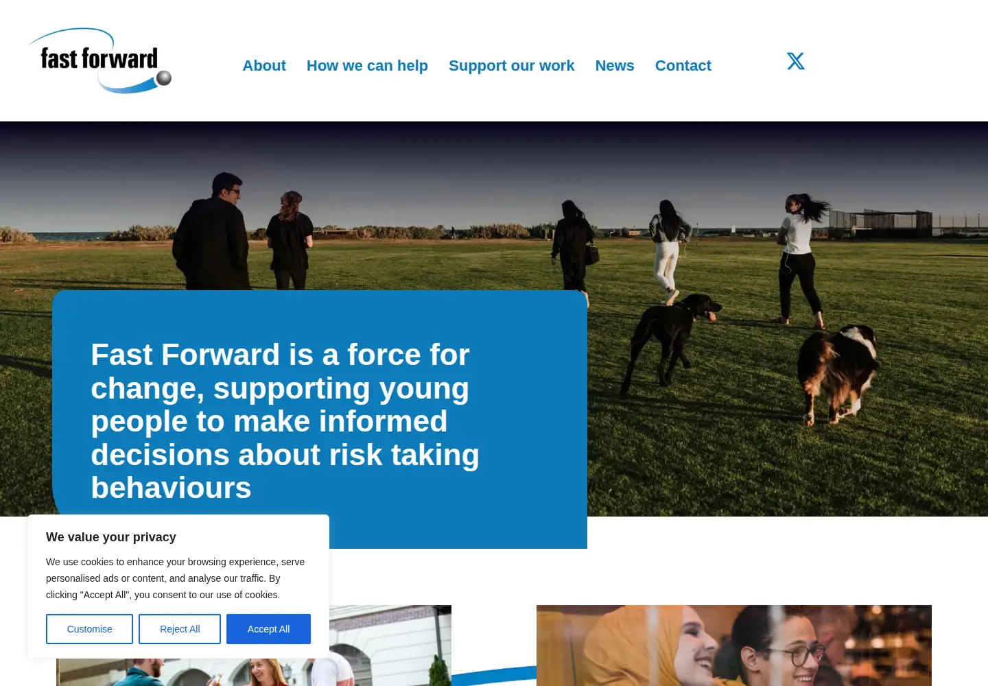 Screenshot of fastforward.org.uk