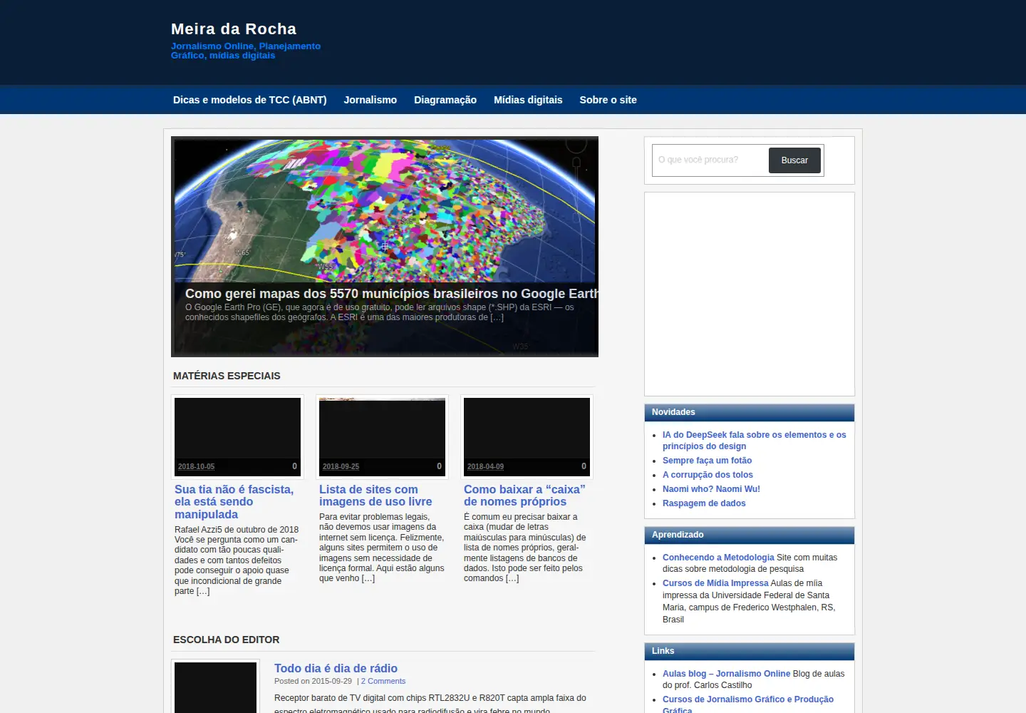 Screenshot of meiradarocha.jor.br