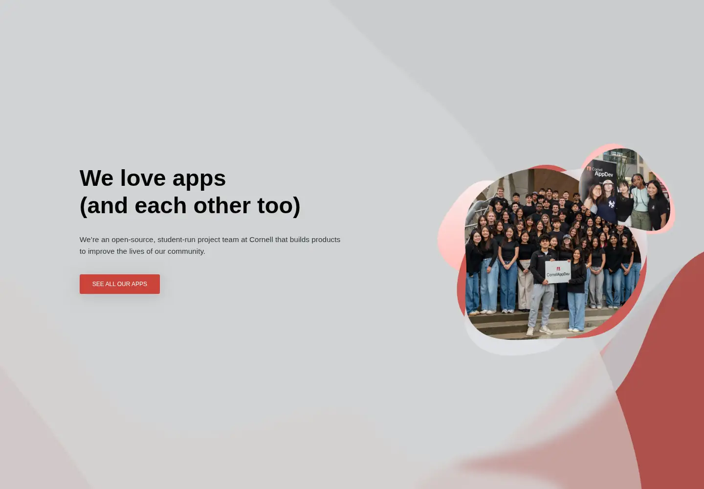 Screenshot of cornellappdev.com