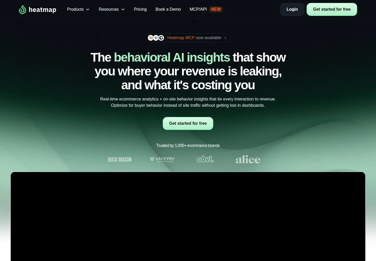 Screenshot of heatmap.com