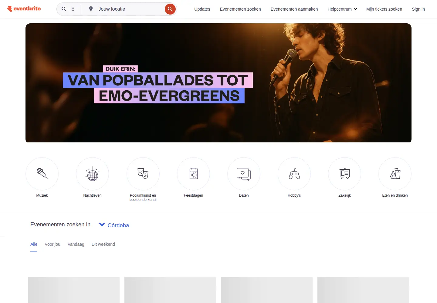 Screenshot of eventbrite.nl