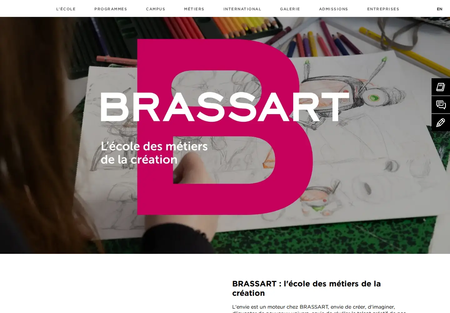 Screenshot of brassart.fr
