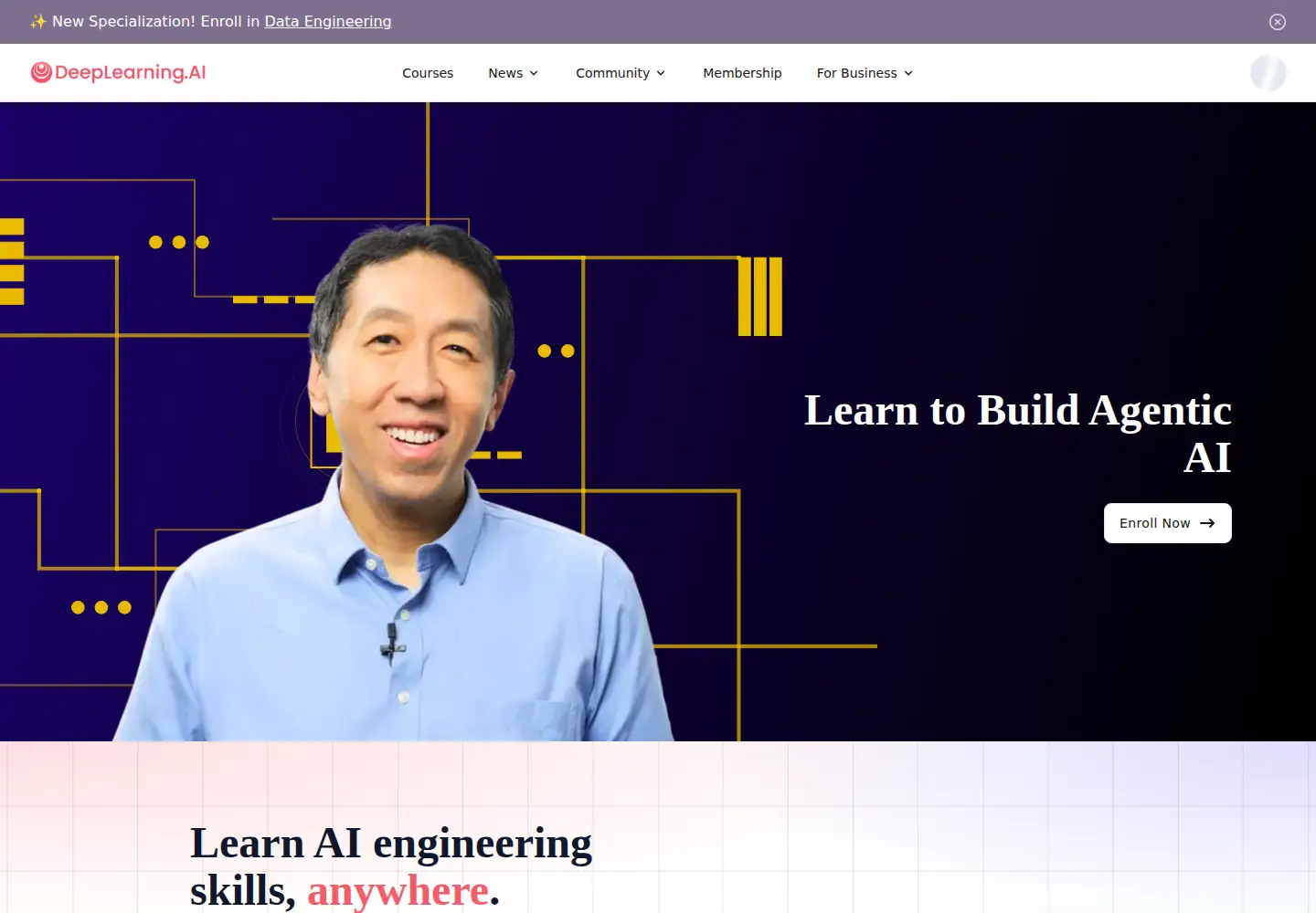 Screenshot of deeplearning.ai