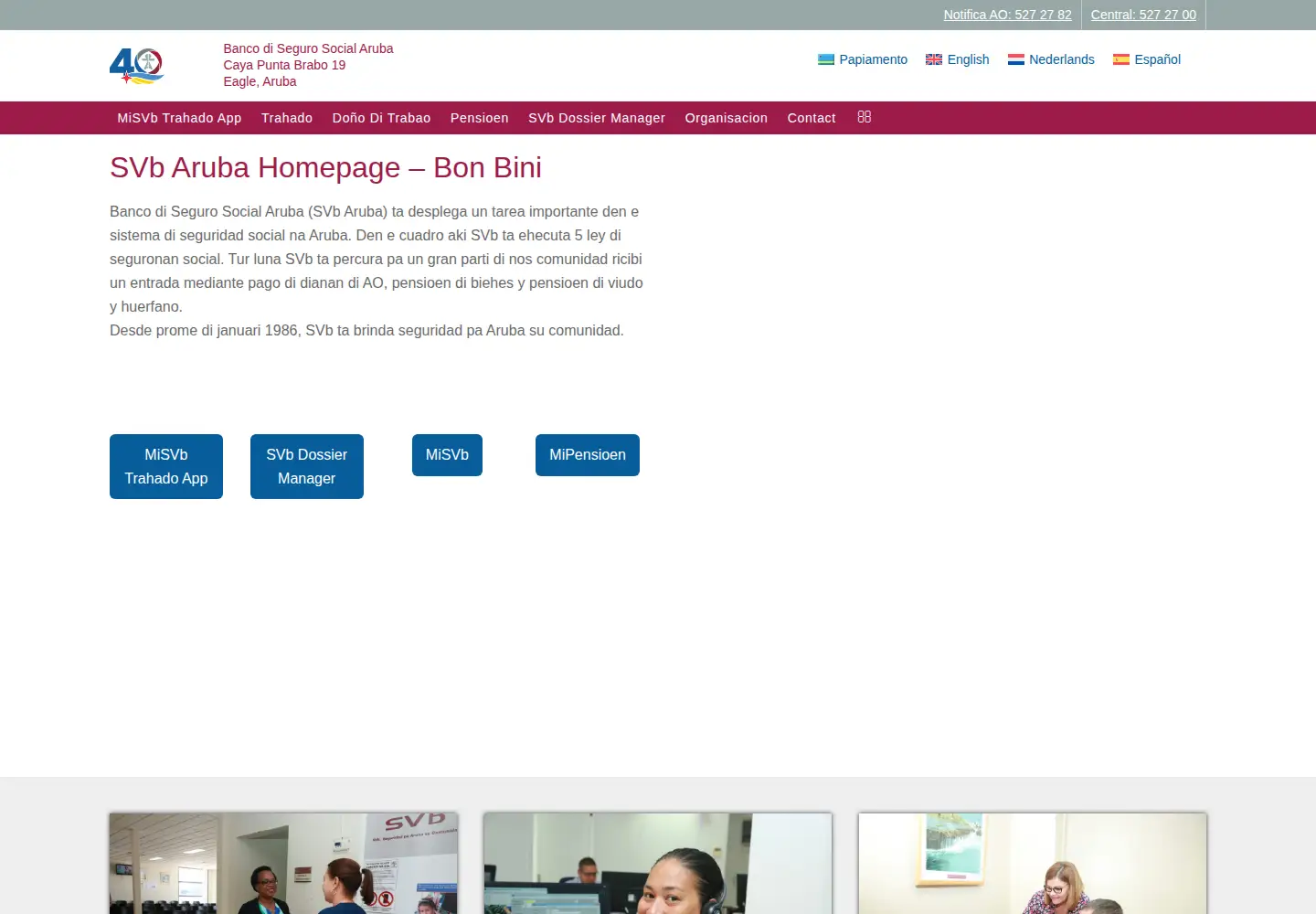 Screenshot of svbaruba.org