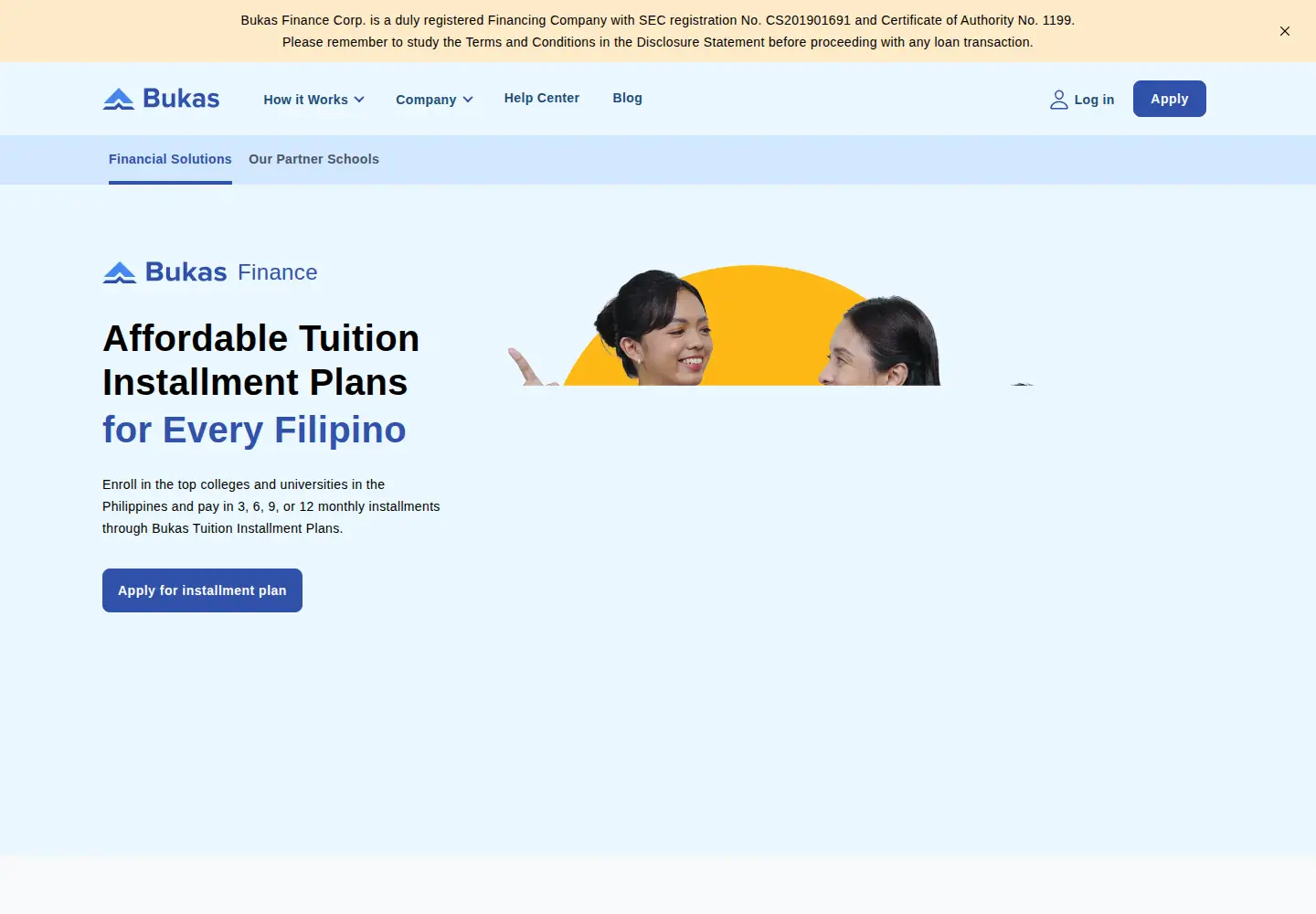 Screenshot of bukas.ph